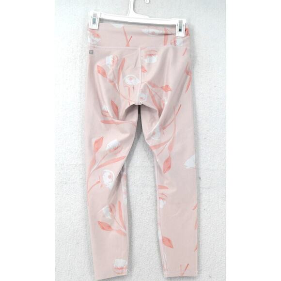 Fabletics Powerhold Mid Rise Capri Legging Women's Small Pink Sonnet Print - Picture 6 of 7
